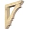Ekena Millwork Balboa Slat Rough Sawn Bracket w/ Offset Brace, Douglas Fir, 6"W x 30"D x 34"H BKT0604X30X34BOA06RDF - alternate 1
